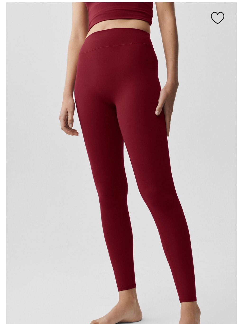 Alo Softsculpt Define Legging - Sunmer Romance Red, Xs Full Length